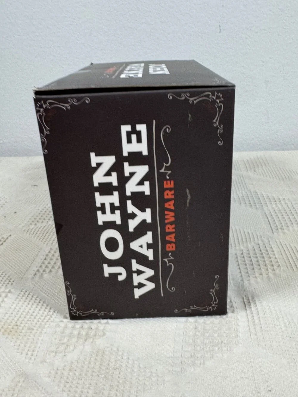 John Wayne Barware Stainless Steel Cocktail Shaker Set With Pine Stand